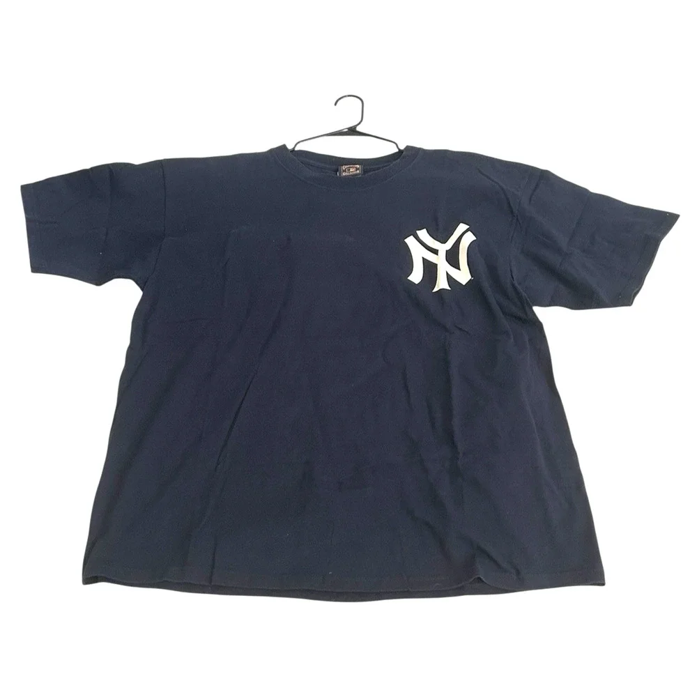 Vtg NY Yankees Cooperstown Collection #4 Lou Gehrig Cotton T-Shirt Mens 2X EUC
